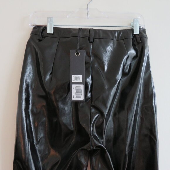 I.AM.GIA Nikole Black Faux Vegan Patent Leather Pants - Women's Size M NWT - Picture 11 of 16
